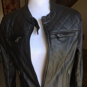 Faux leather jacket
